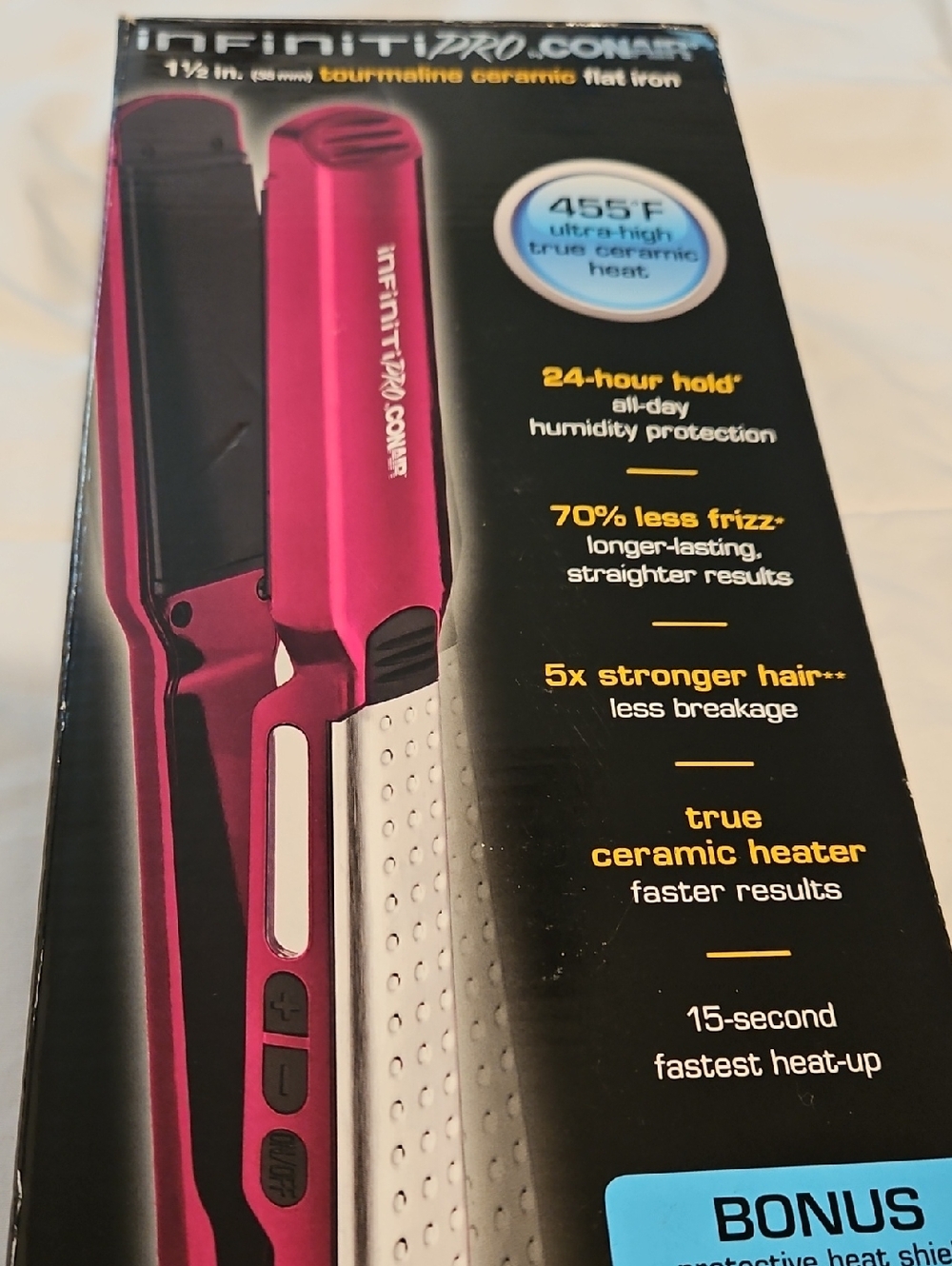 Pink Ceramic Flat Iron - Sleek Hair Straightener